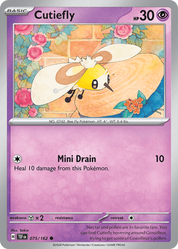 Cutiefly – Common Reverse Holo – 075/162 – Temporal Forces