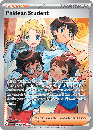 Paldean Student – Ultra Rare – 230/091 – Paldean Fates