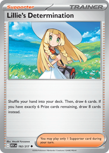 Lillie’s Determination – Uncommon Reverse Holo – 192/217 – Ascended Heroes