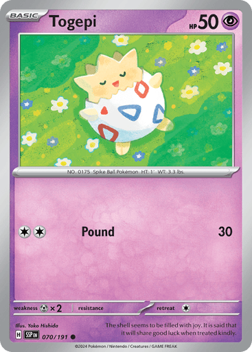 Togepi – Common – 070/191 – Surging Sparks