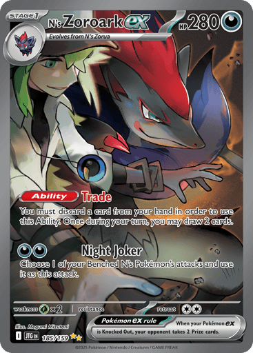 N’s Zoroark ex – Special Illustration Rare – 185/159 – Journey Together