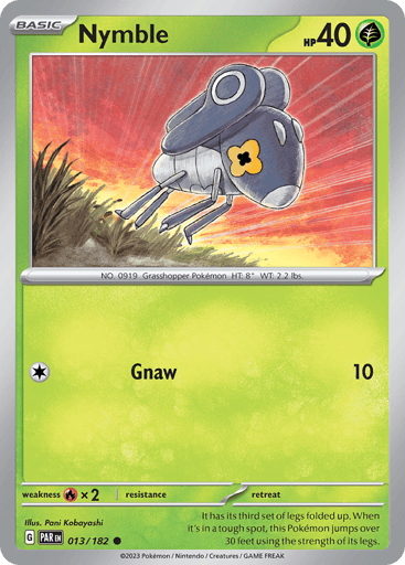 Nymble – Common Reverse Holo – 013/182 – Paradox Rift