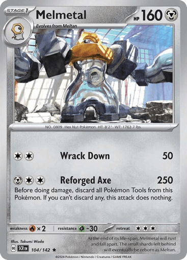 Melmetal – Rare Reverse Holo – 104/142 – Stellar Crown