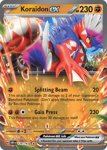 Koraidon ex – Double Rare – 124/197 – Obsidian Flames