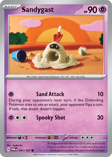 Sandygast – Common Reverse Holo – 091/167 – Twilight Masquerade