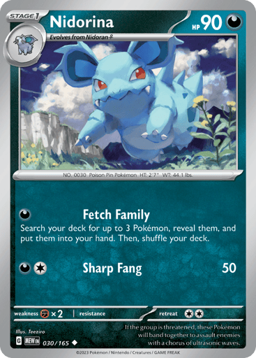 Nidorina – Uncommon – 030/165 – S&V 151