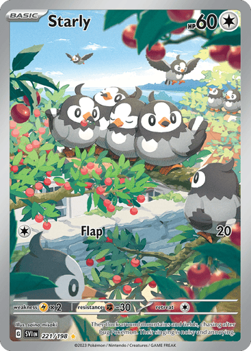 Starly – Illustration Rare – 221/198 – Scarlet & Violet
