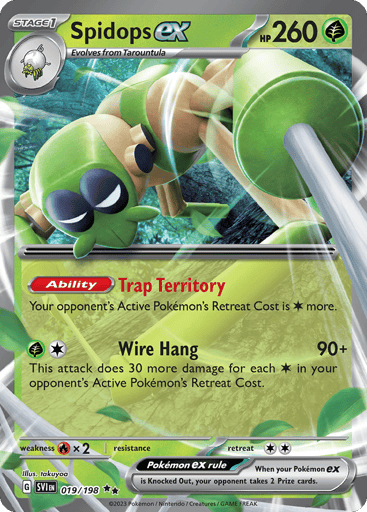 Spidops ex – Double Rare – 019/198 – Scarlet & Violet