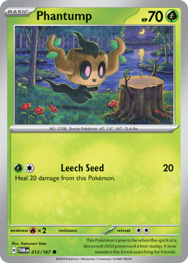 Phantump – Common Reverse Holo – 012/167 – Twilight Masquerade