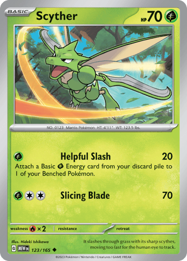 Scyther – Uncommon – 123/165 – S&V 151