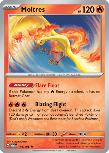Moltres – Rare – 146/165 – S&V 151