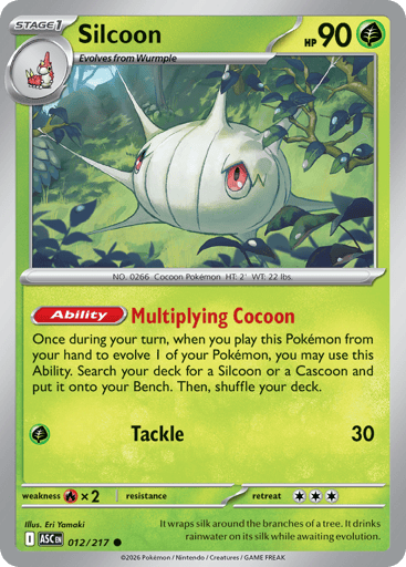 Silcoon – Common – 012/217 – Ascended Heroes