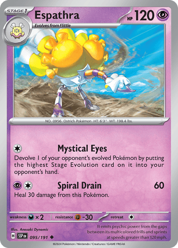 Espathra – Uncommon Reverse Holo – 095/191 – Surging Sparks
