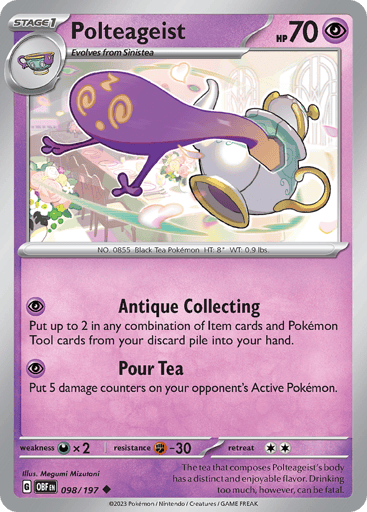 Polteageist – Uncommon Reverse Holo – 098/197 – Obsidian Flames