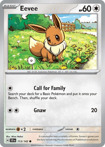 Eevee – Common Reverse Holo – 113/142 – Stellar Crown