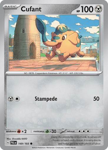 Cufant – Common Reverse Holo – 149/193 – Paldea Evolved