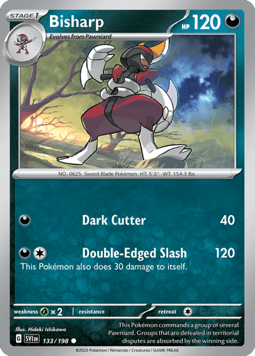 Bisharp – Common Reverse Holo – 133/198 – Scarlet & Violet