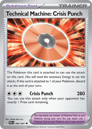 Technical Machine: Crisis Punch – Uncommon – 090/091 – Paldean Fates