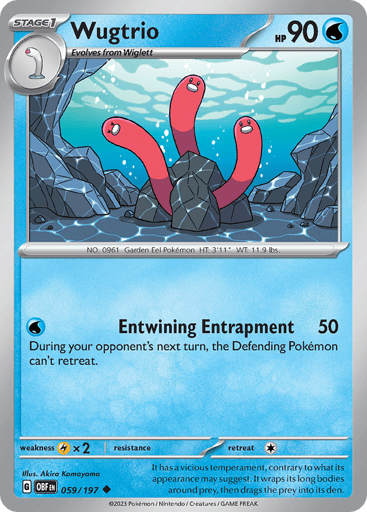 Wugtrio – Uncommon – 059/197 – Obsidian Flames