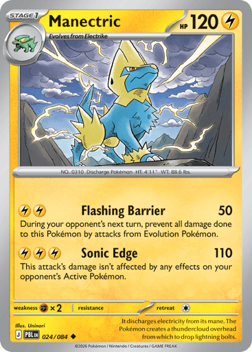 Manectric – Uncommon – 024/084 – Pitch Black
