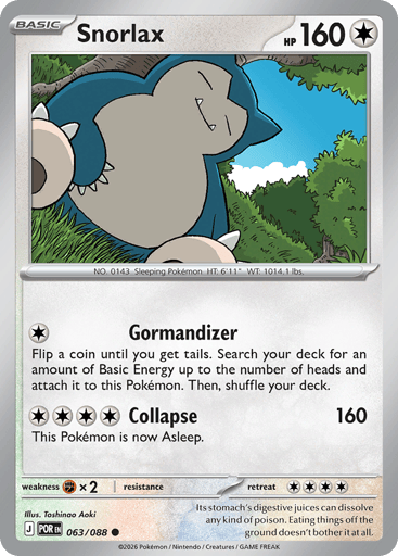 Snorlax – Rare – 063/088 – Perfect Order