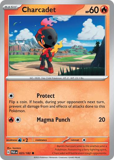 Charcadet – Common Reverse Holo – 025/182 – Paradox Rift