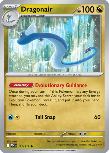 Dragonair – Uncommon – 151/217 – Ascended Heroes