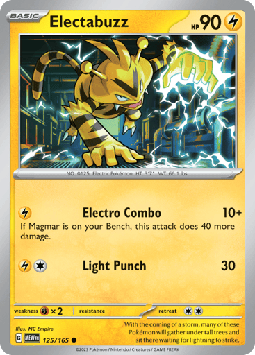 Electabuzz – Common – 125/165 – S&V 151