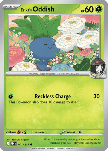 Erika’s Oddish – Common – 001/217 – Ascended Heroes