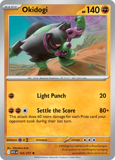 Okidogi – Rare Holo – 122/217 – Ascended Heroes