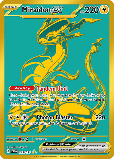 Miraidon ex – Hyper Rare – 243/091 – Paldean Fates