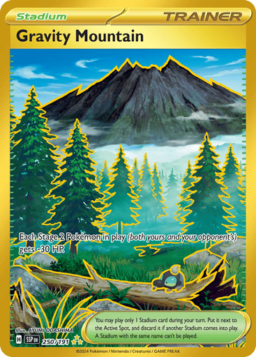 Gravity Mountain – Hyper Rare – 250/191 – Surging Sparks