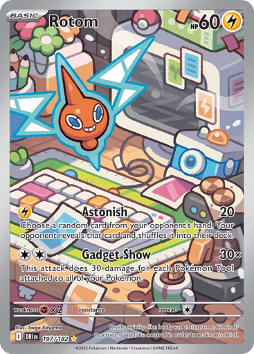 Rotom – Illustration Rare – 197/182 – Destined Rivals