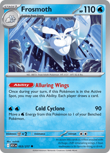 Frosmoth – Uncommon Reverse Holo – 053/217 – Ascended Heroes