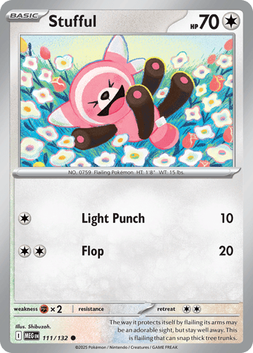 Stufful – Common – 111/132 – Mega Evolution