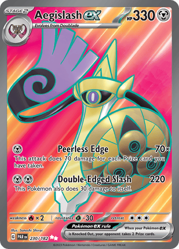 Aegislash ex – Ultra Rare – 230/182 – Paradox Rift
