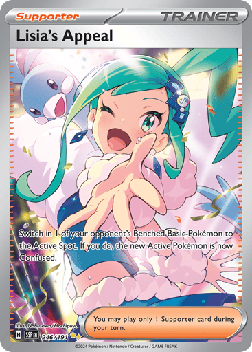 Lisia's Appeal – Special Illustration Rare – 246/191 – Surging Sparks