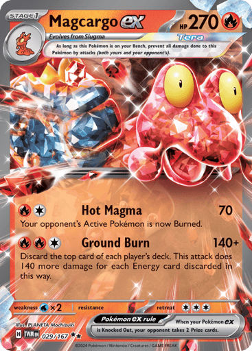 Magcargo ex – Double Rare – 029/167 – Twilight Masquerade