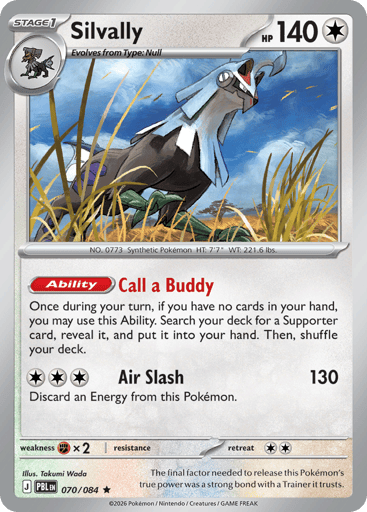 Silvally – Rare Holo – 070/084 – Pitch Black