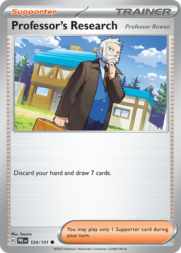 Professor's Research – Common Reverse Holo – 124/131 – Prismatic Evolutions