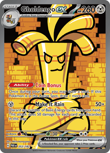 Gholdengo ex – Special Illustration Rare – 252/182 – Paradox Rift
