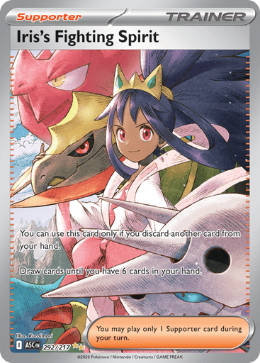 Iris’s Fighting Spirit – Special Illustration Rare – 292/217 – Ascended Heroes