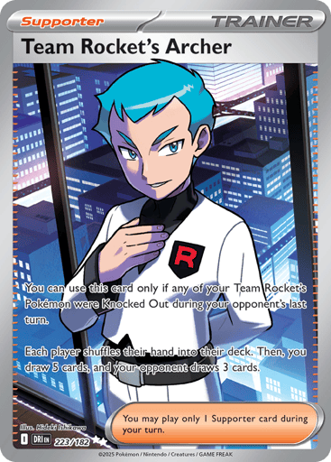 Team Rocket’s Archer – Ultra Rare – 223/182 – Destined Rivals