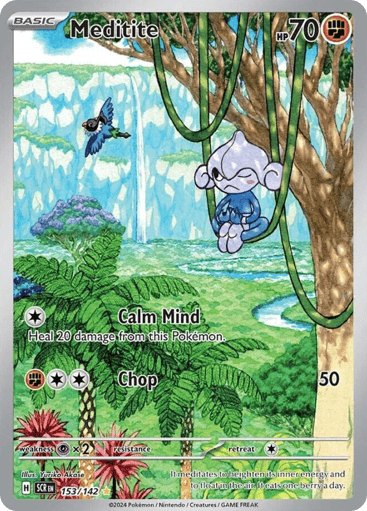 Meditite – Illustration Rare – 153/142 – Stellar Crown