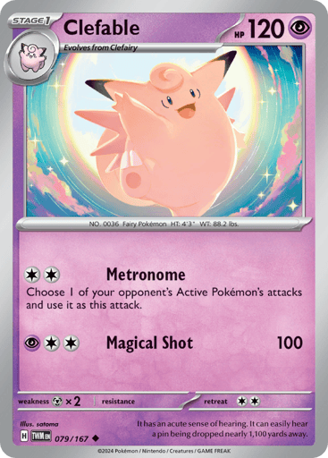 Clefable – Uncommon – 079/167 – Twilight Masquerade