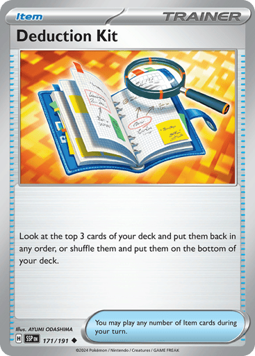 Deduction Kit – Uncommon Reverse Holo – 171/191 – Surging Sparks