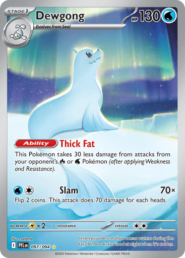 Dewgong – Illustration Rare – 097/094 – Phantasmal Flames