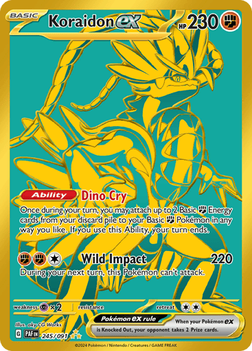 Koraidon ex – Hyper Rare – 245/091 – Paldean Fates