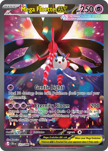 Mega Floette ex – Special Illustration Rare – 117/086 – Chaos Rising