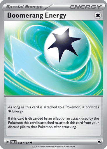 Boomerang Energy – Uncommon Reverse Holo – 166/167 – Twilight Masquerade